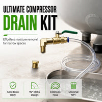 🏆Universal Air Compressor Drain Valve Kit