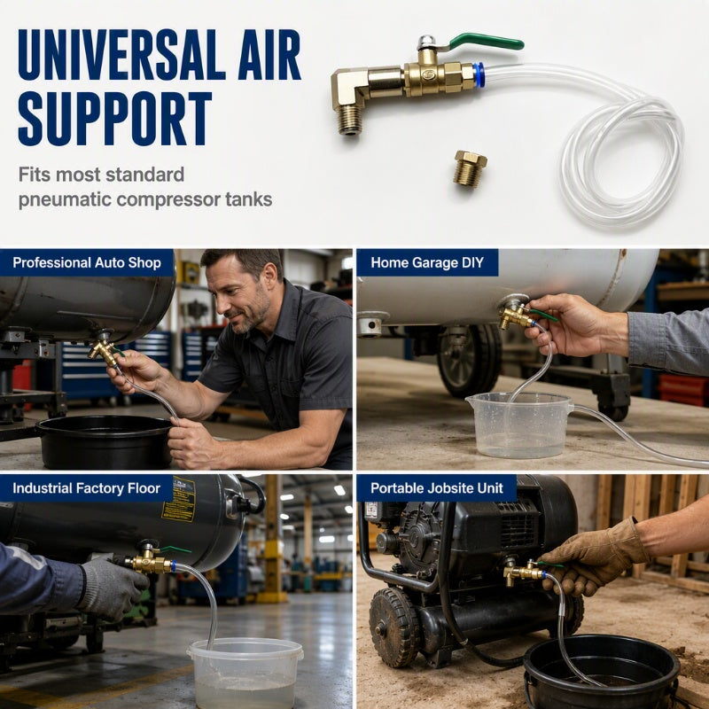 🏆Universal Air Compressor Drain Valve Kit