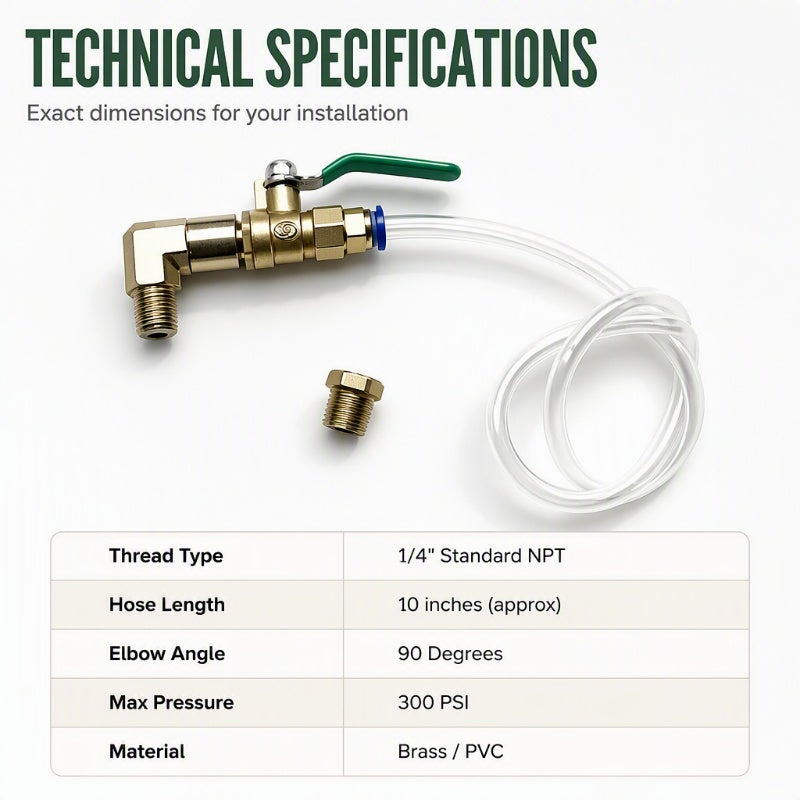 🏆Universal Air Compressor Drain Valve Kit
