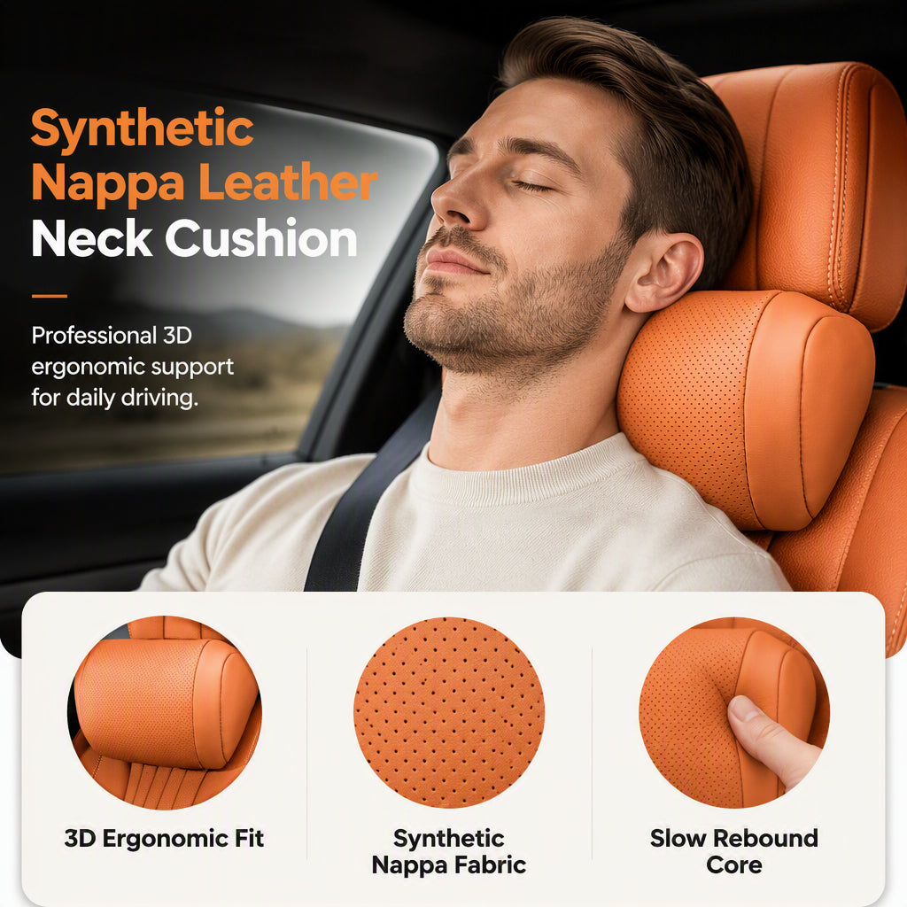 📢📢49% OFF !! ⏰ Say Goodbye to Neck Fatigue – 3D Ergonomic Car Headrest Support Cushion
