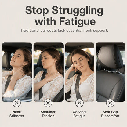 📢📢49% OFF !! ⏰ Say Goodbye to Neck Fatigue – 3D Ergonomic Car Headrest Support Cushion