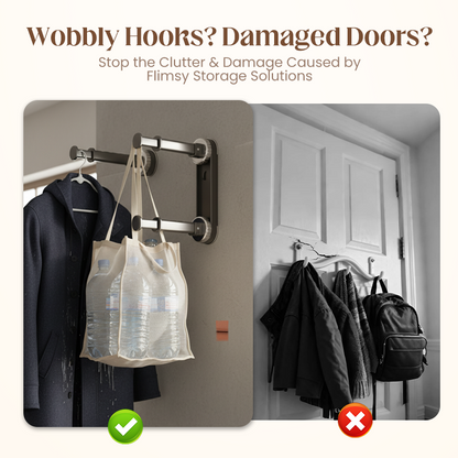 📢📢49% OFF !! ⏰Foldable Telescopic Suction-Cup Hanger Rack