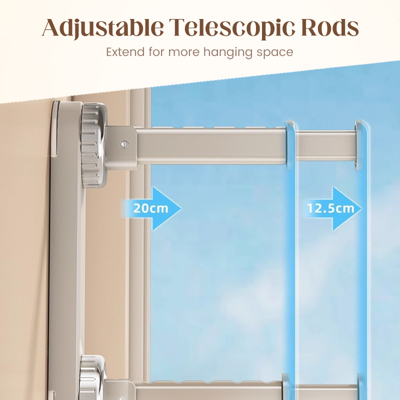 📢📢49% OFF !! ⏰Foldable Telescopic Suction-Cup Hanger Rack