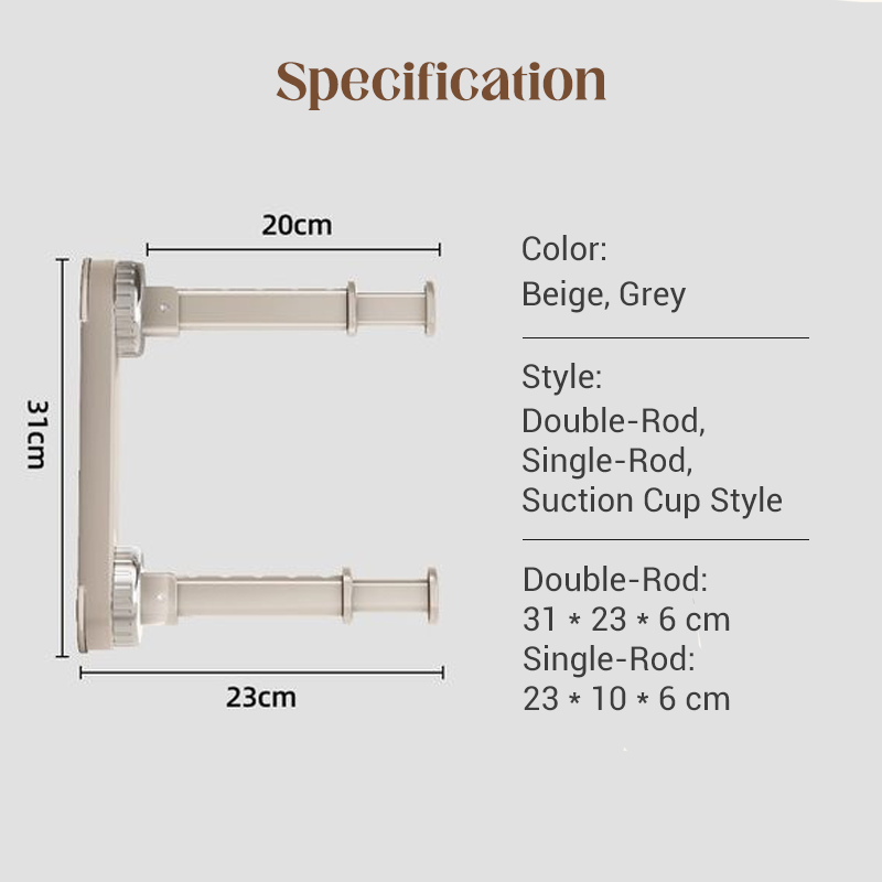 📢📢49% OFF !! ⏰Foldable Telescopic Suction-Cup Hanger Rack