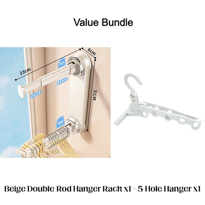 📢📢49% OFF !! ⏰Foldable Telescopic Suction-Cup Hanger Rack
