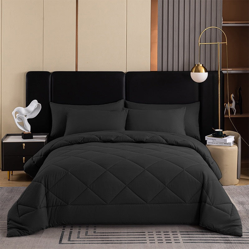 🛏️49% OFF NOW! 3-Piece Quilted Comforter Set with Shams – All Season Cloud Soft Bedding Set, Diamond Quilted Bed Comforter for Bedroom Guest Room