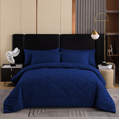 🛏️49% OFF NOW! 3-Piece Quilted Comforter Set with Shams – All Season Cloud Soft Bedding Set, Diamond Quilted Bed Comforter for Bedroom Guest Room