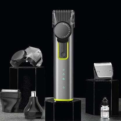 💈 49% OFF NOW! ✂️ 4-in-1 Hair Clipper Set – Interchangeable Heads, 1-12mm Dial, 90-Min Runtime & IPX5 – All-in-One Grooming 🪒