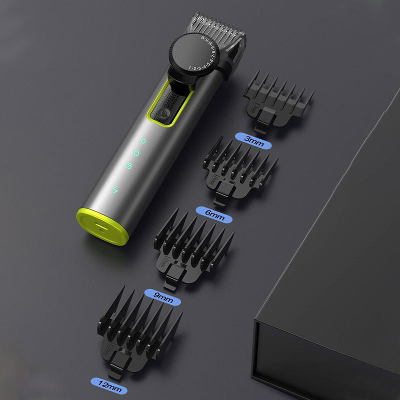 💈 49% OFF NOW! ✂️ 4-in-1 Hair Clipper Set – Interchangeable Heads, 1-12mm Dial, 90-Min Runtime & IPX5 – All-in-One Grooming 🪒