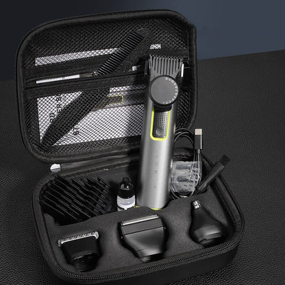 💈 49% OFF NOW! ✂️ 4-in-1 Hair Clipper Set – Interchangeable Heads, 1-12mm Dial, 90-Min Runtime & IPX5 – All-in-One Grooming 🪒