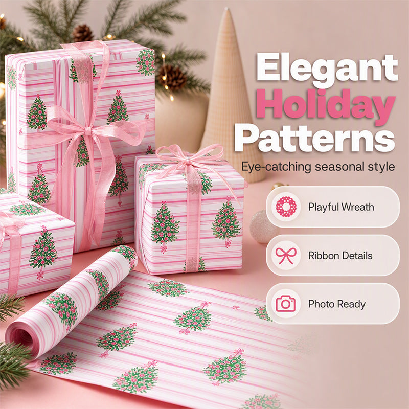 🔥49% OFF🎄Christmas Wrapping Paper for Holiday Gifts