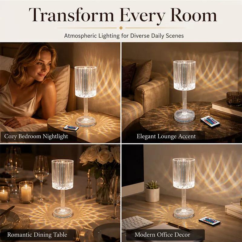 💎 LIMITED‑TIME 49% OFF! ✨ Touch Control Rose Crystal Lamp – Luxurious, Romantic, Gift‑worthy 🌙