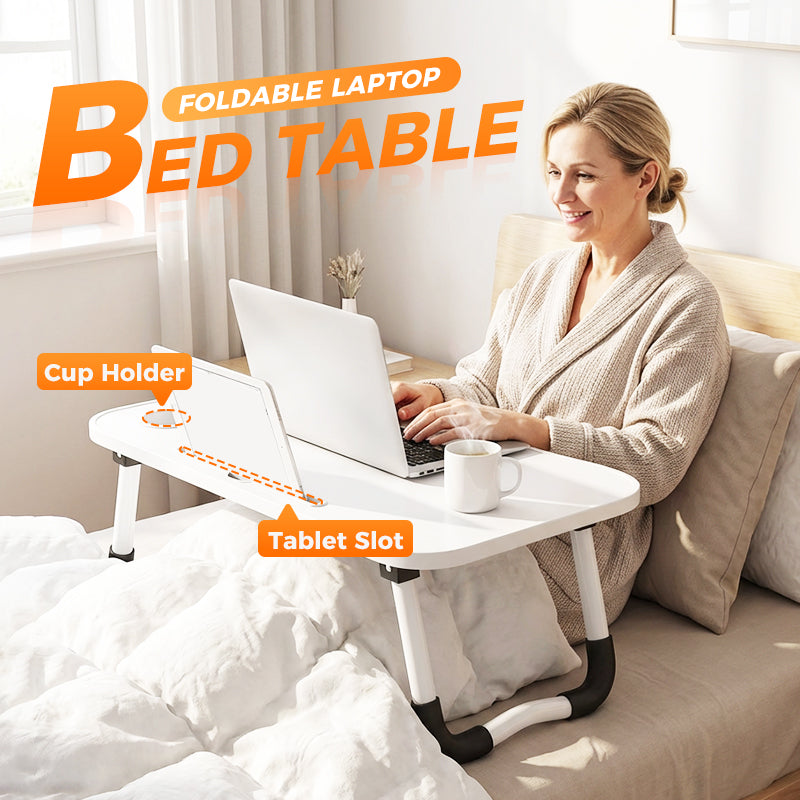 💻 49% OFF! 🛏️ Foldable Laptop Table – Cup holder, sturdy & lap-friendly ✨