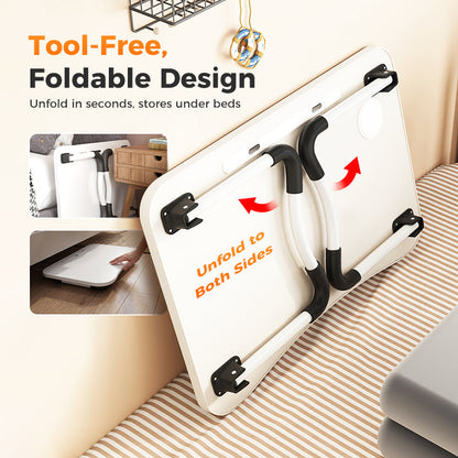 💻 49% OFF! 🛏️ Foldable Laptop Table – Cup holder, sturdy & lap-friendly ✨