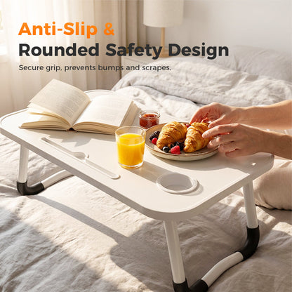 💻 49% OFF! 🛏️ Foldable Laptop Table – Cup holder, sturdy & lap-friendly ✨