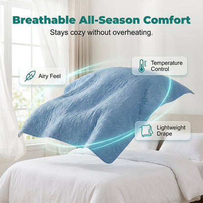 🛏️ Solid Color 100% Cotton Bedding 4-Piece Set