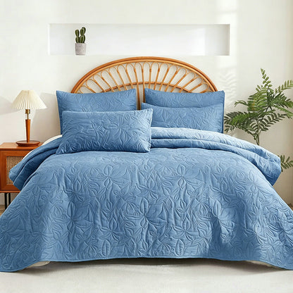 🛏️ Solid Color 100% Cotton Bedding 4-Piece Set