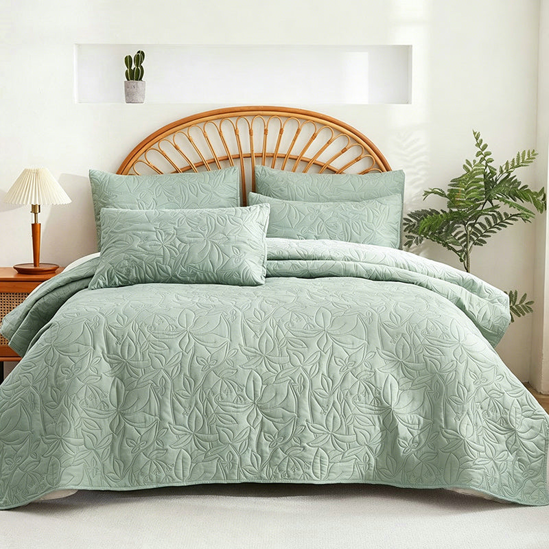 🛏️ Solid Color 100% Cotton Bedding 4-Piece Set