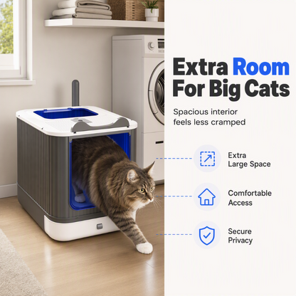 🏆LAST DAY 49% OFF🐱Odor-Control Covered Litter Box🐈