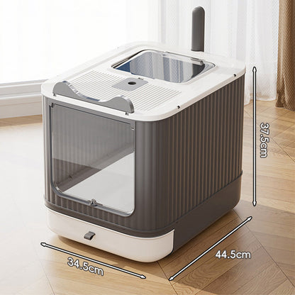 🏆LAST DAY 49% OFF🐱Odor-Control Covered Litter Box🐈