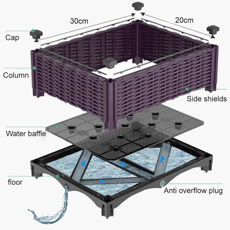 🌱 SAVE 49%! 🥬 Multifunctional Planting Box – Grow Veggies & Herbs Easily – Self-Watering, Reinforced PP & Sturdy Stable Design ✨