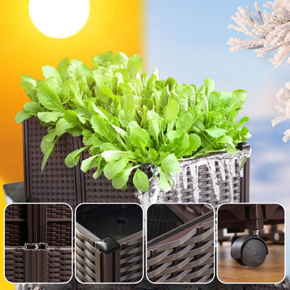 🌱 SAVE 49%! 🥬 Multifunctional Planting Box – Grow Veggies & Herbs Easily – Self-Watering, Reinforced PP & Sturdy Stable Design ✨