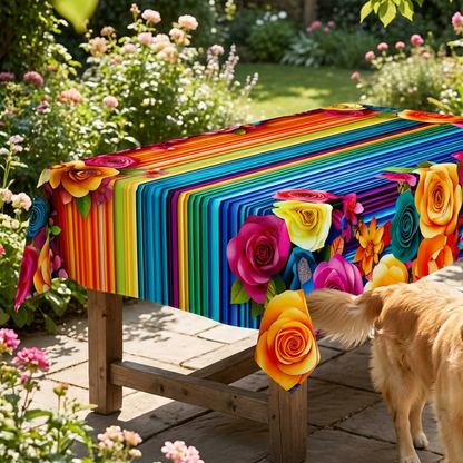 🌸 LIMITED TIME 49% OFF! 🍽️ Waterproof Floral Print Tablecloth for Dining & Parties – Stain-Resistant, HD Printing & Durable Polyester – Elegant & Easy Care ✨