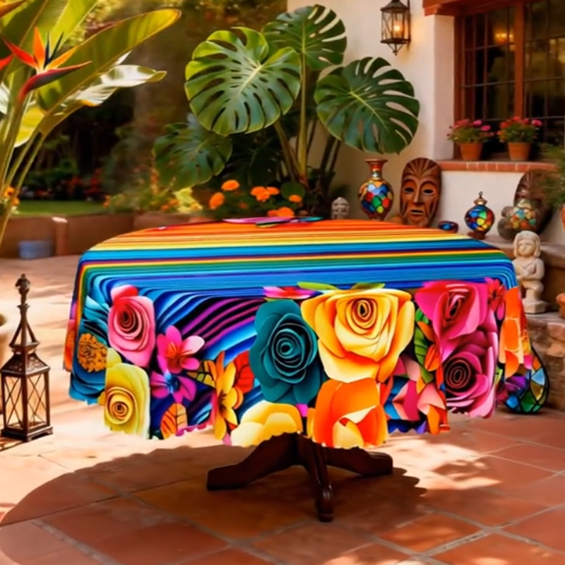 🌸 LIMITED TIME 49% OFF! 🍽️ Waterproof Floral Print Tablecloth for Dining & Parties – Stain-Resistant, HD Printing & Durable Polyester – Elegant & Easy Care ✨