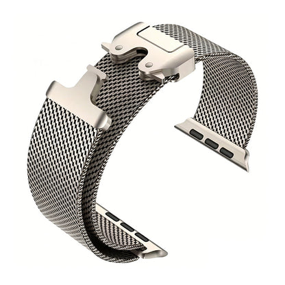 ⌚ 49% OFF NOW! 🛡️ Stainless Steel Mesh Watch Band – Breathable, Flexible Fit & Secure Clasp – Upgrade Your Smartwatch 🖤