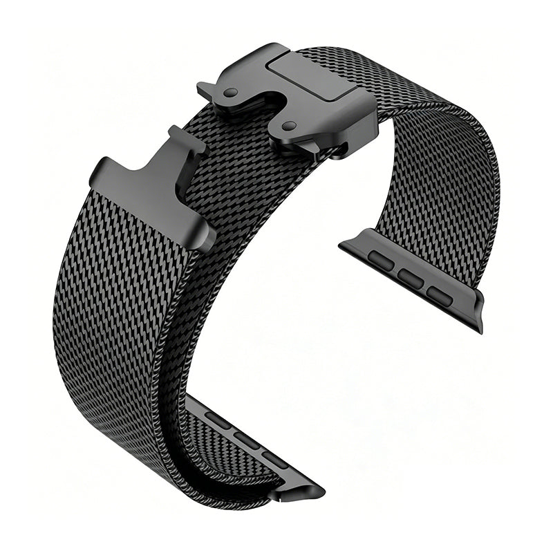 ⌚ 49% OFF NOW! 🛡️ Stainless Steel Mesh Watch Band – Breathable, Flexible Fit & Secure Clasp – Upgrade Your Smartwatch 🖤