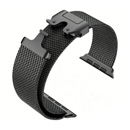⌚ 49% OFF NOW! 🛡️ Stainless Steel Mesh Watch Band – Breathable, Flexible Fit & Secure Clasp – Upgrade Your Smartwatch 🖤