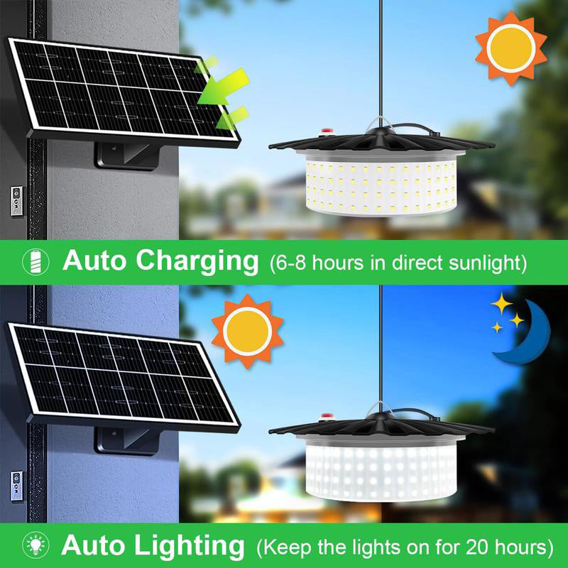 🎉 2026 Sale — Over 20,500 Sold!💡IP65 Waterproof Adjustable‑Brightness Solar Pendant Light Set ✨