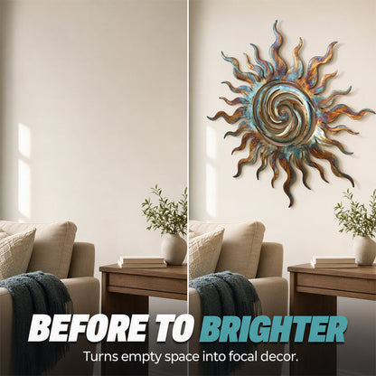 ☀️ Save 49%! 🖼️ Metal Sun Wall Art – Silhouette design, rustic & decorative ✨