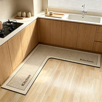 🎉2026 Sale Over 17,000 Sold! 🔥49% OFF! 🧊💧 Stop slipping on wet kitchen floors — this L-shaped mat absorbs water and oil fast, stays put, and cushions your feet while you cook. 🏠