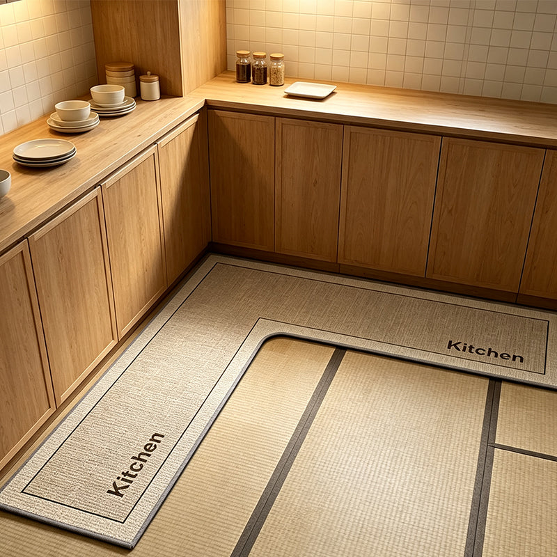 🎉2026 Sale Over 17,000 Sold! 🔥49% OFF! 🧊💧 Stop slipping on wet kitchen floors — this L-shaped mat absorbs water and oil fast, stays put, and cushions your feet while you cook. 🏠