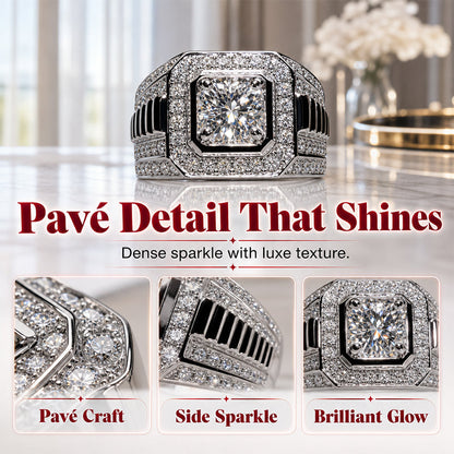 🎁2026 New Arrivals 49% OFF💥Elegant Sparkly Square Halo Ring