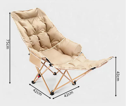 🥳2026 BESTSELLER🥾 Adjustable Folding Chair – 3/4 Recline Positions, Leg Rest – Reinforced Carbon Steel, 300 lbs – 600D Oxford – Folds for Camping & Beach! 🛡️💨
