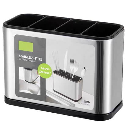 🍴 LIMITED‑TIME 49% OFF! ⚡ Space‑Saving Stainless Steel Kitchen Utensil Holder – Tidy, Drainable, Compact ✨