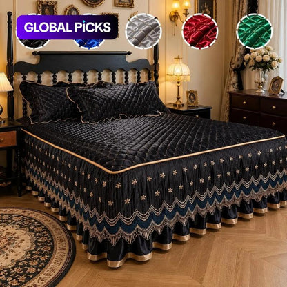 📢📢49% OFF !! ⏰Breathable Quilted Full-Coverage Bed Skirt