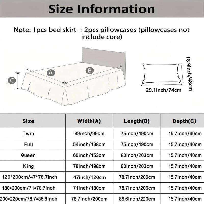 📢📢49% OFF !! ⏰Breathable Quilted Full-Coverage Bed Skirt