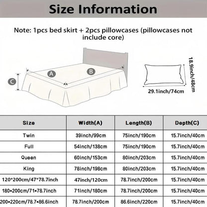 📢📢49% OFF !! ⏰Breathable Quilted Full-Coverage Bed Skirt