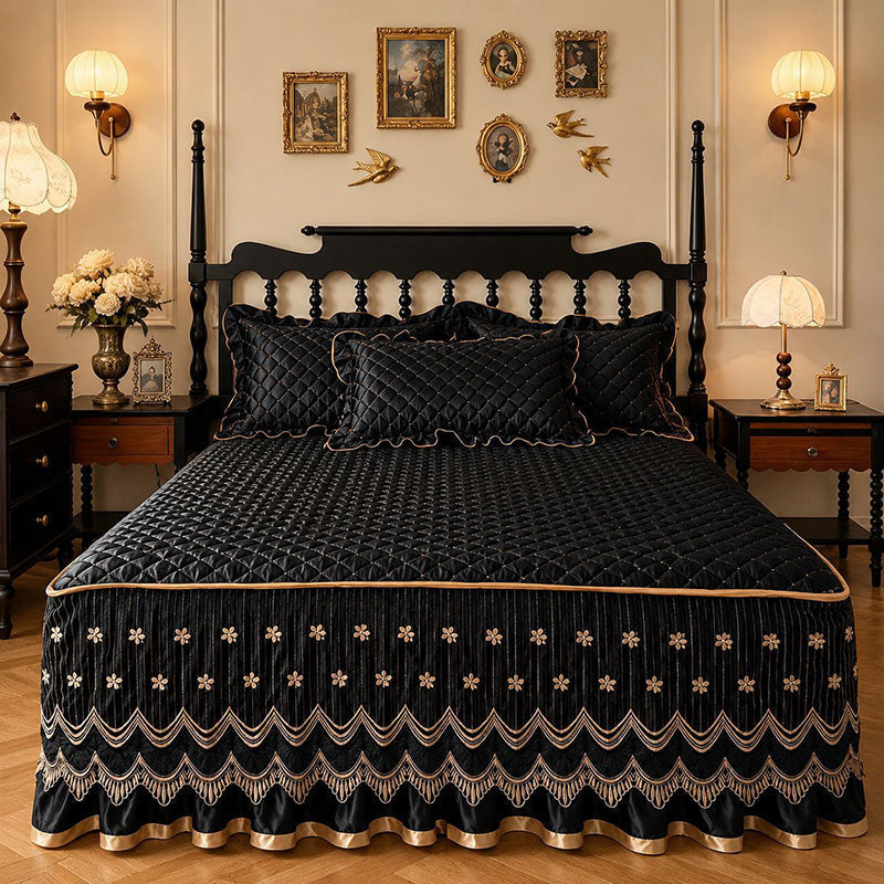 📢📢49% OFF !! ⏰Breathable Quilted Full-Coverage Bed Skirt