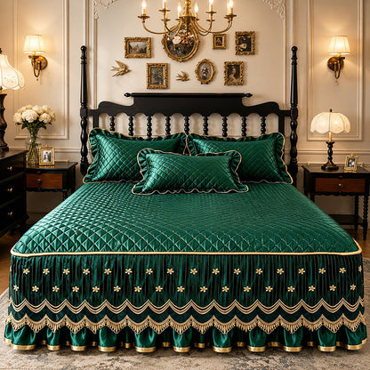 📢📢49% OFF !! ⏰Breathable Quilted Full-Coverage Bed Skirt