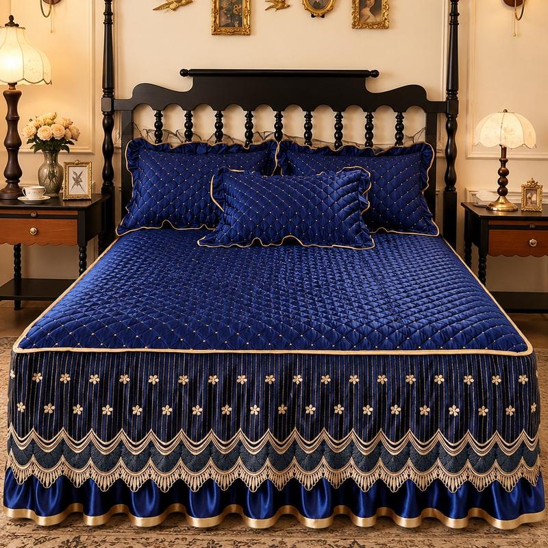 📢📢49% OFF !! ⏰Breathable Quilted Full-Coverage Bed Skirt