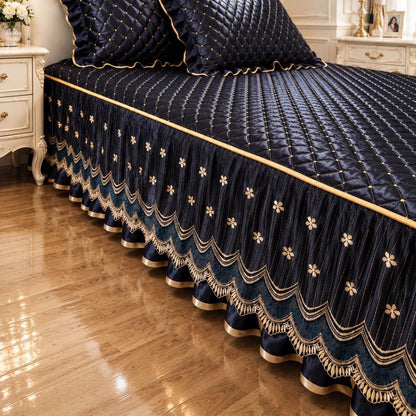 📢📢49% OFF !! ⏰Breathable Quilted Full-Coverage Bed Skirt