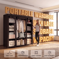 ⏳🔥LIMITED-TIME 49% OFF! ⏰Easy-to-assemble non-woven fabric wardrobe