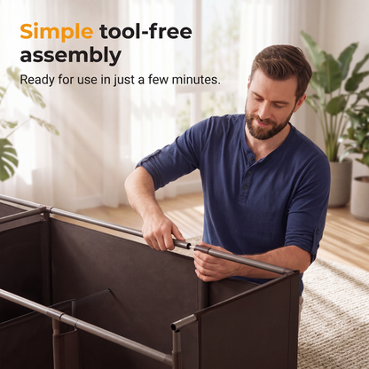 ⏳🔥LIMITED-TIME 49% OFF! ⏰Easy-to-assemble non-woven fabric wardrobe