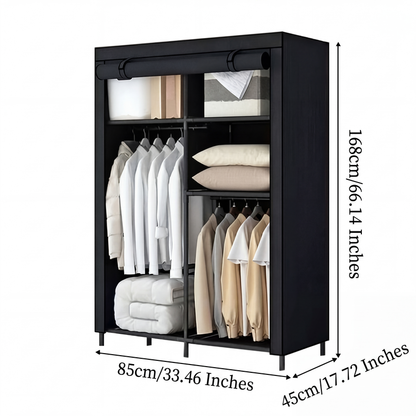 ⏳🔥LIMITED-TIME 49% OFF! ⏰Easy-to-assemble non-woven fabric wardrobe