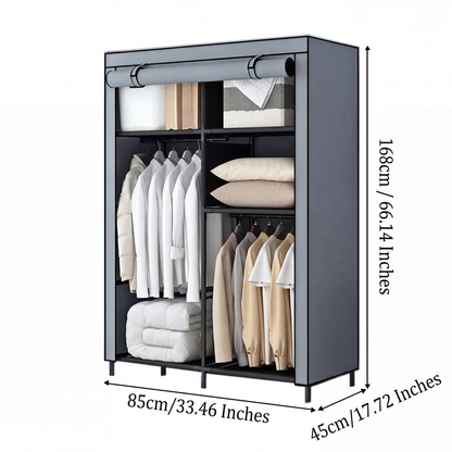 ⏳🔥LIMITED-TIME 49% OFF! ⏰Easy-to-assemble non-woven fabric wardrobe
