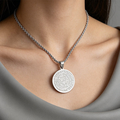 ⏳Time-Limited Special⏰Stainless Steel Arabic Calligraphy Pendant Necklace📿